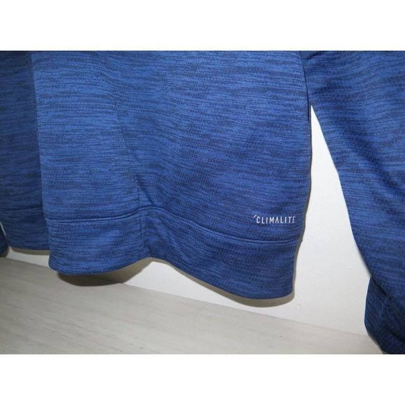 adidas CF2765 290 Men's Sz XL Blue/Black Team Issue 1/4 Zip Long Sleeve Jacket - Picture 3 of 4